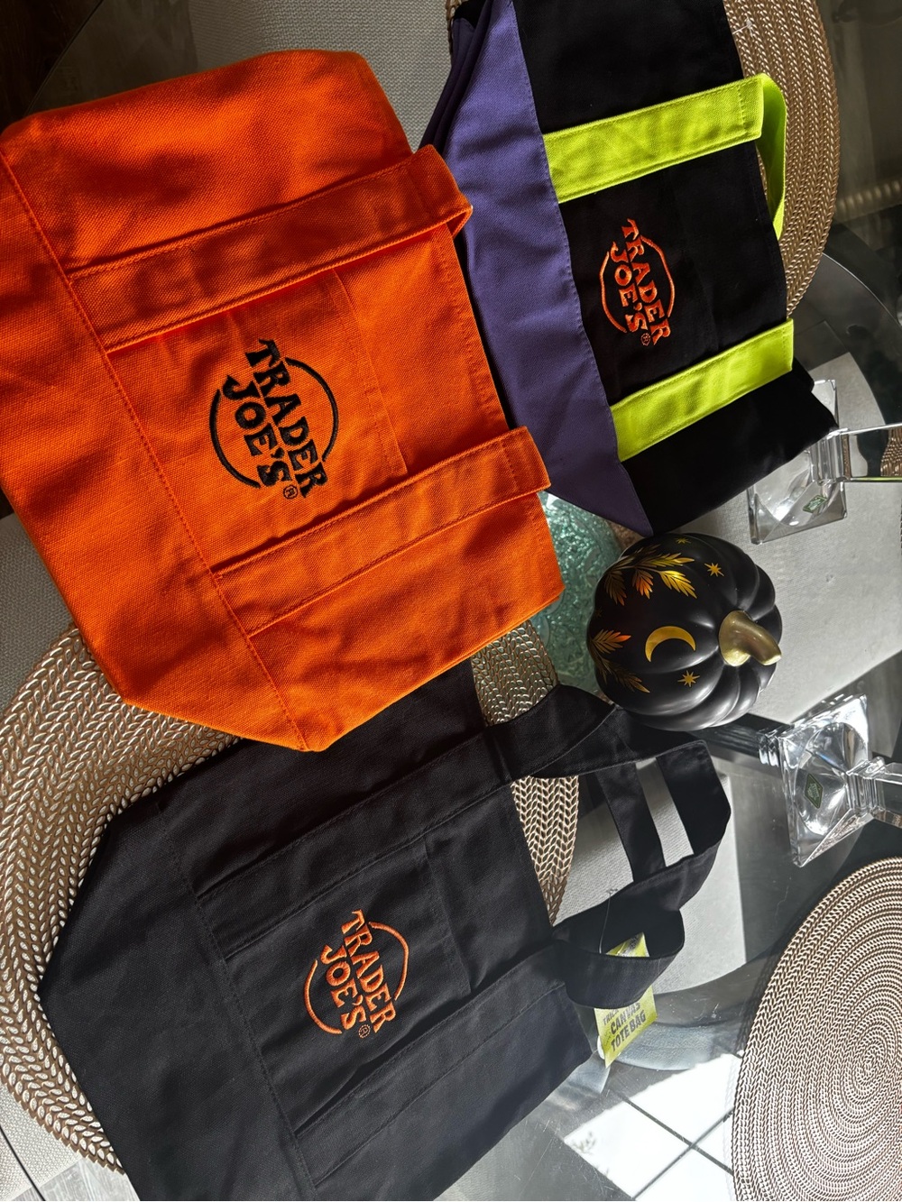 Halloween Trader Joe’s mini canvas bag